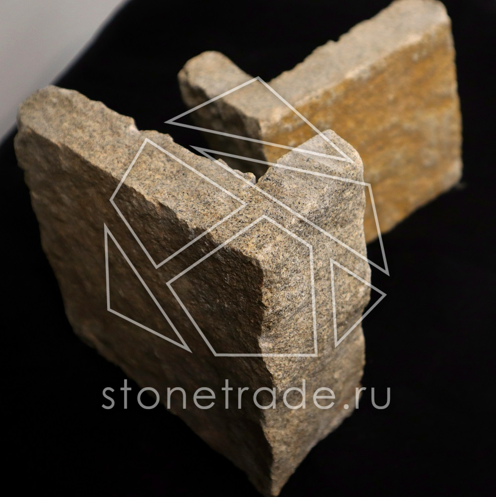 Угловой камень из гранита (внешний)-0-слайд