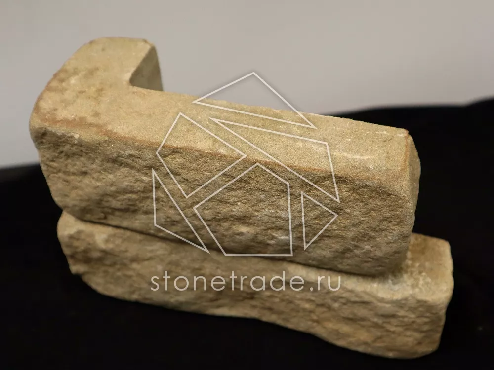 Угловой камень из песчаника (внешний), галтованный-6-min