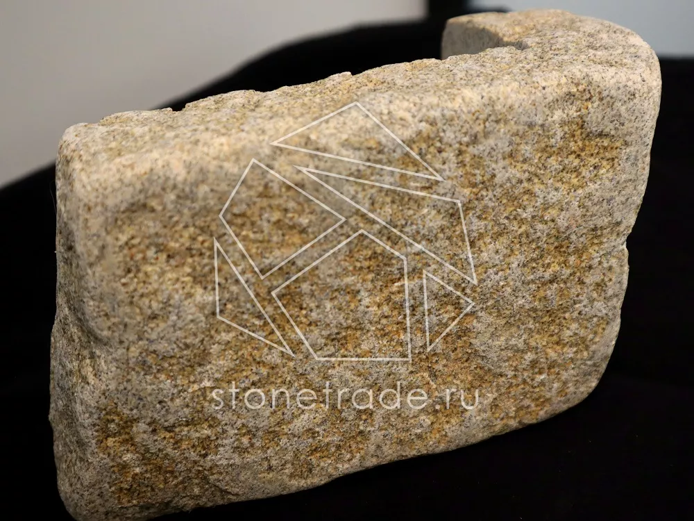 Угловой камень из гранита (внешний), галтованный-7-слайд