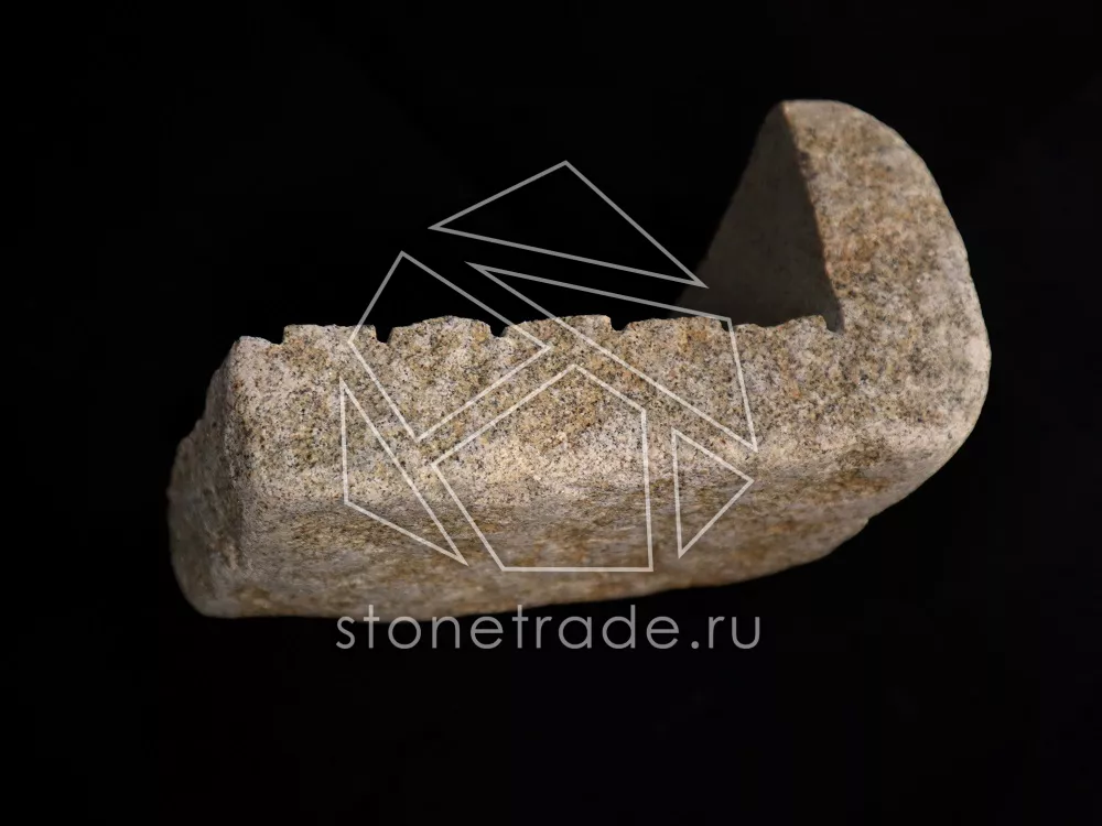 Угловой камень из гранита (внешний), галтованный-5