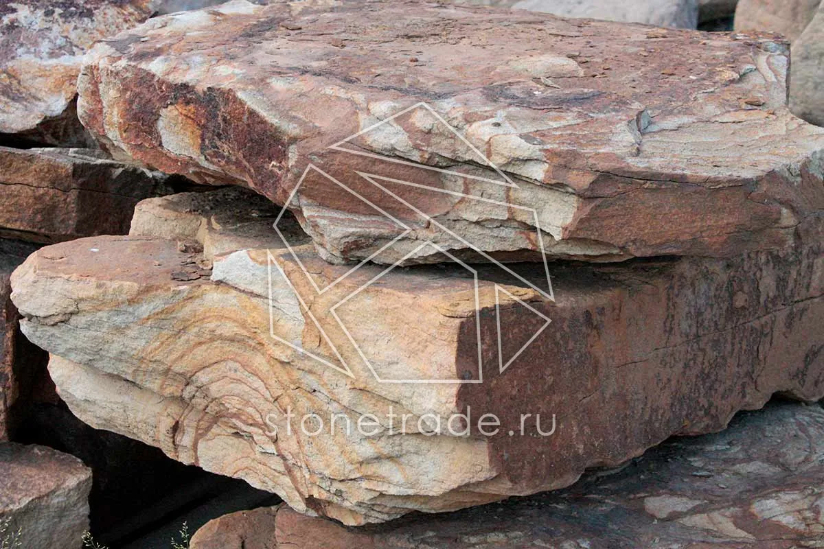 Глыба Песчаник Жёлтая-2-min